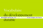 Vocabulaire du développement durable