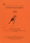 Synthèse ornithologique lozérienne 2003